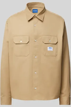 Hugo Blue Koszula casualowa o kroju regular fit z kieszeniami z patką na piersi model ‘Ekynone’