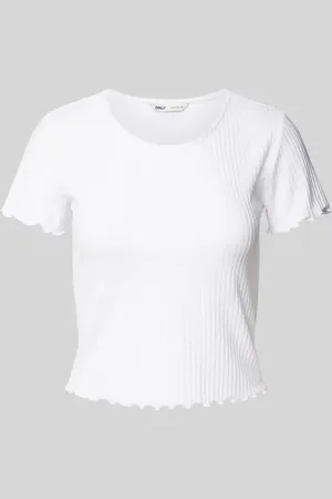 ONLY T-shirt o kroju regular fit z dodatkiem wiskozy