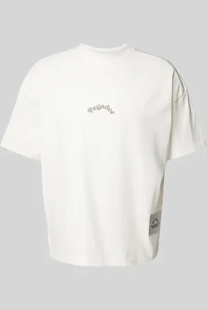 Pegador T-shirt o kroju oversized z nadrukiem z logo model ‘RITA’