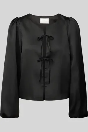 Neo Noir Bluzka o kroju regular fit z bufiastymi rękawami model ‘Daliska Dull’