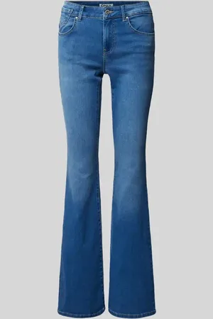 ONLY Jeansy z poszerzaną nogawką o kroju regular fit z mieszanki bawełny model ‘REESE’