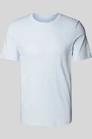 QS by s.Oliver T-shirt o kroju regular fit z czystej bawełny z gumowanym nadrukiem z logo