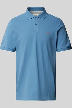 QS by s.Oliver Koszulka polo o kroju regular fit z czystej bawełny z wyhaftowanym logo