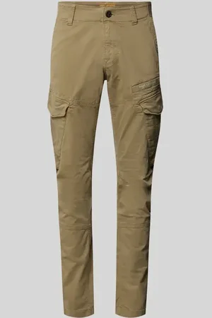 PME Legend™ Spodnie cargo o kroju tapered fit z nadrukiem z logo model ‘NORDROP’