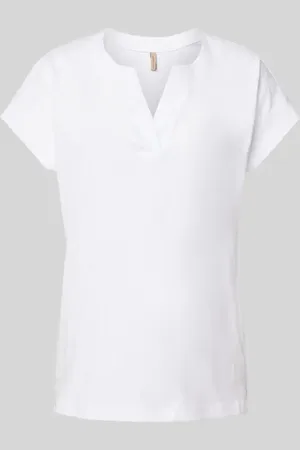 soyaconcept T-shirt z dekoltem w serek model ‘DERBY’