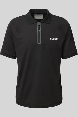 Guess Koszulka polo o kroju regular fit z zamkiem błyskawicznym model ‘JAISS’