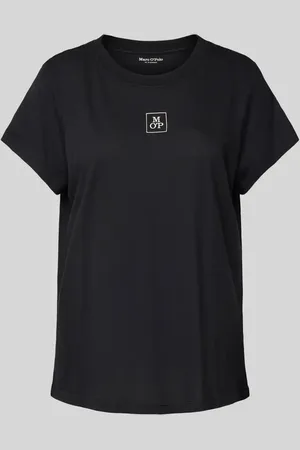 Marc O’ Polo Góra od piżamy o kroju regular fit z mieszanki bawełny i modalu z nadrukiem z logo