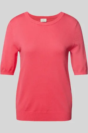 Kaffe Sweter z dzianiny z rękawem o dł. 1/2 model ‘lizza’