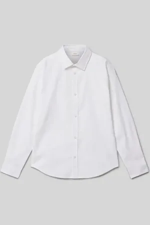 QS by s.Oliver T-shirt o kroju slim fit z bawełny z dodatkiem streczu z kołnierzykiem typu kent