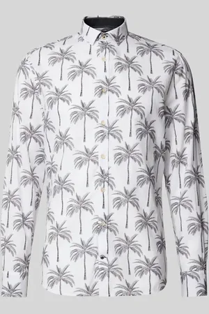 Colours & Sons Koszula casualowa o kroju regular fit z kołnierzykiem typu kent model ‘PALMS’