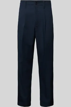 G-Star Chinosy o kroju relaxed tapered fit z zakładkami w pasie
