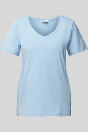 QS by s.Oliver T-shirt o kroju regular fit z mieszanki bawełny i elastanu