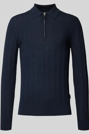 Matinique Koszulka polo o kroju slim fit z zamkiem błyskawicznym model ‘Clint’