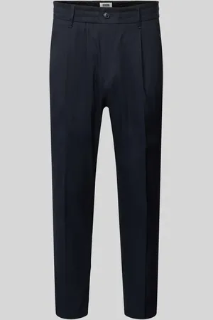 Drykorn Spodnie o kroju tapered fit z zakładkami w pasie i elastycznym pasem model ‘CHASY’