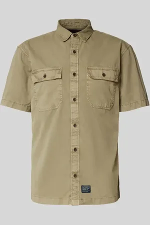 Superdry Koszula casualowa o kroju regular fit z rękawem o dł. 1/2 model ‘Military’