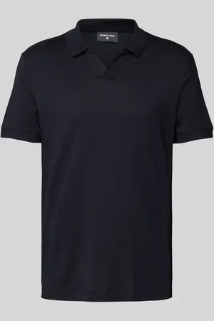 Strellson Koszulka polo z prążkowanymi wykończeniami model ‘Clark’