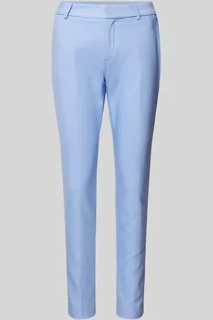 Mos Mosh Spodnie materiałowe o kroju slim fit z wpuszczanymi kieszeniami model ‘Abbey Night’