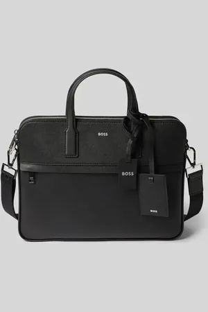 HUGO BOSS Torebka z nadrukiem z logo model ‘Zair_Double Doc Case’