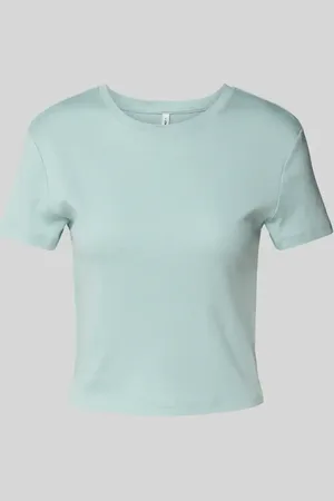 ONLY T-shirt o kroju slim fit z czystej bawełny model ‘ELINA’