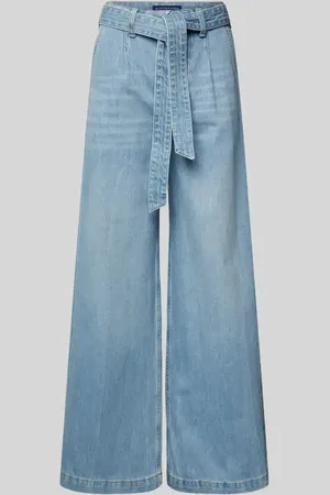Scotch&Soda Jeansy z szeroką nogawką i wiązanym paskiem