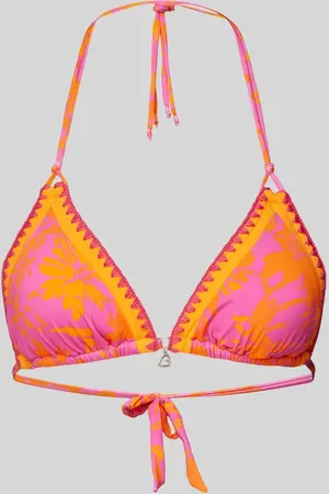 Banana Moon Top bikini z detalem z logo model ‘BLUCO’