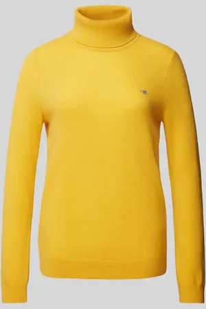 GANT Sweter z dzianiny z golfem model ‘EXTRAFINE’