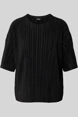 ONLY T-shirt o pudełkowym kroju z plisami model ‘RAVENNA’