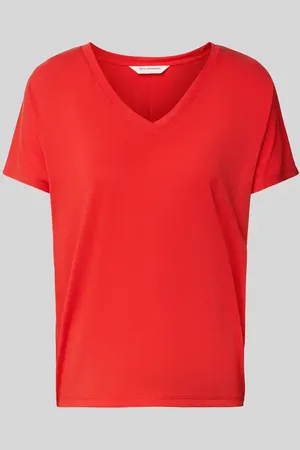 MSCH T-shirt z dekoltem w serek model ‘Fenya’