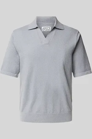Jake*s Koszulka polo z fakturowanym wzorem