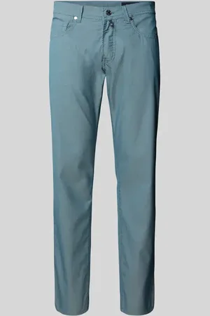 Pierre Cardin Chinosy o kroju tapered fit z fakturowanym wzorem model ‘Lyon’