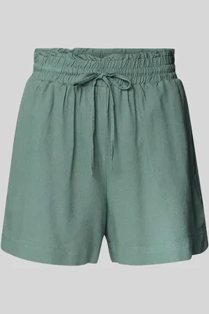VERO MODA Szorty o luźnym kroju z mieszanki wiskozy i lnu model ‘MYMILO’