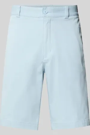 Hugo Blue Bermudy o kroju regular fit z kieszeniami z tyłu model ‘Dante’
