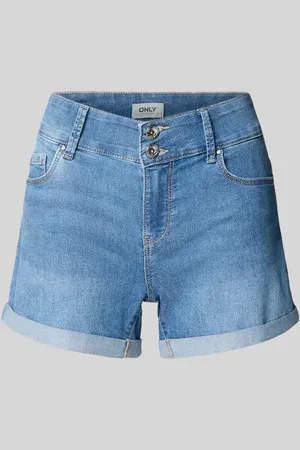 ONLY Szorty jeansowe o kroju regular fit z mieszanki bawełny model ‘CARMEN’