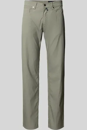 Pierre Cardin Chinosy o kroju tapered fit z fakturowanym wzorem model ‘Lyon’
