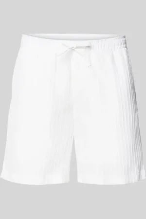 JACK & JONES Szorty o kroju regular fit z fakturowanym wzorem model ‘JAIDEN MASSIMO’