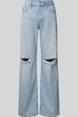 Tommy Hilfiger Jeansy z szerokimi nogawkami z mieszanki bawełny i lyocellu model ‘MIA’