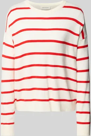 MSCH Sweter z dzianiny z obniżonymi ramionami model ‘Maura Rachel’