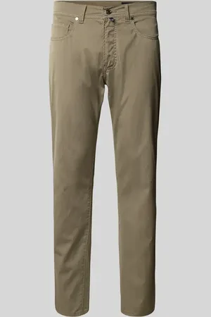 Pierre Cardin Chinosy o kroju tapered fit z fakturowanym wzorem model ‘Lyon’