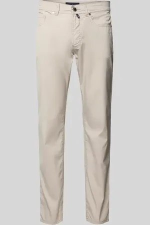 Pierre Cardin Chinosy o kroju tapered fit z fakturowanym wzorem model ‘Lyon’