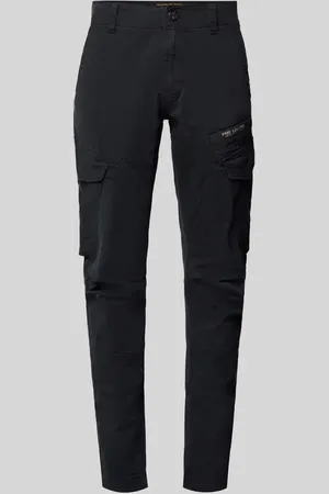 PME Legend™ Spodnie cargo o kroju tapered fit z nadrukiem z logo model ‘NORDROP’