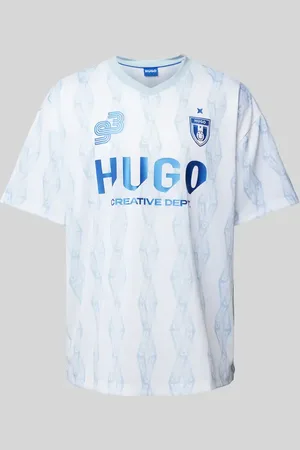Hugo Blue T-shirt z nadrukiem z logo