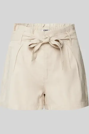 ONLY Szorty o kroju regular fit z wiązanym paskiem model ‘LARIS’