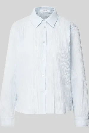 Opus Bluzka koszulowa o kroju regular fit z marszczonymi detalami model ‘Finnea’