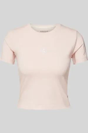 Guess T-shirt z wyhaftowanym logo