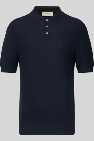 Gran Sasso Koszulka polo o kroju regular fit z fakturowanym wzorem