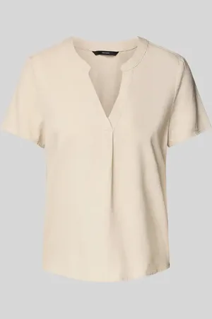 VERO MODA Tunika o kroju regular fit z mieszanki wiskozy i lnu model ‘MYMILO’