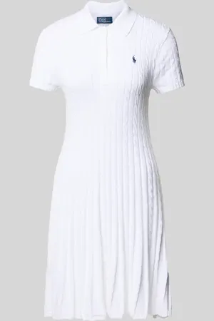 Ralph Lauren Sukienka o długości do kolan ze ściegiem warkoczowym