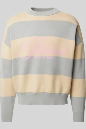 Prohibited Sweter z dzianiny z nadrukiem z logo