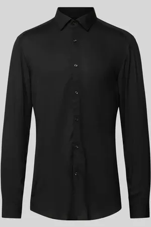 HUGO BOSS Koszula biznesowa o kroju slim fit z kołnierzykiem typu kent model ‘KENNO’