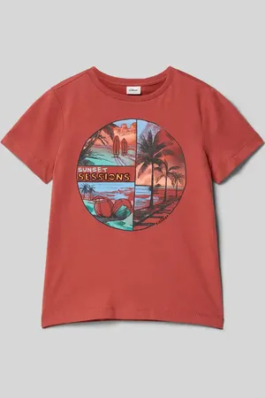QS by s.Oliver T-shirt o kroju regular fit z czystej bawełny